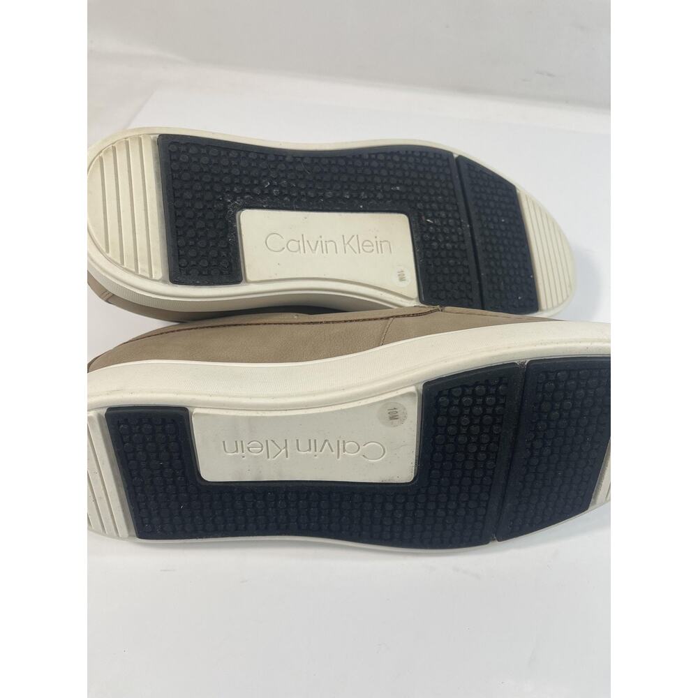 Calvin Klein Shoes Mens Size 10 Beige Boat Shoe Sneakers Casual Comfort - Picture 13 of 16